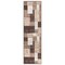 World Rug Gallery Contemporary Distressed Boxes Soft Runner Rug 2' x 7' Brown 3005BROWN2X7 - alternate 2